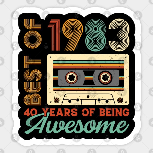 Best Of 1983 Limited Edition Birthday Sticker by busines_night